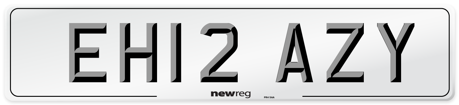 EH12 AZY Number Plate from New Reg